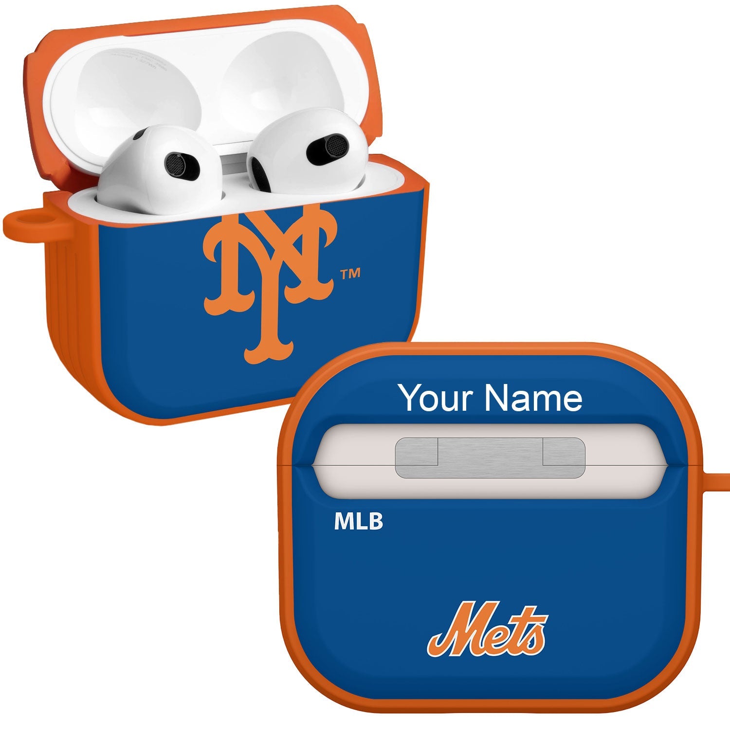 New York Mets HDX Custom Name Case Cover Compatible with Apple AirPods Gen 3