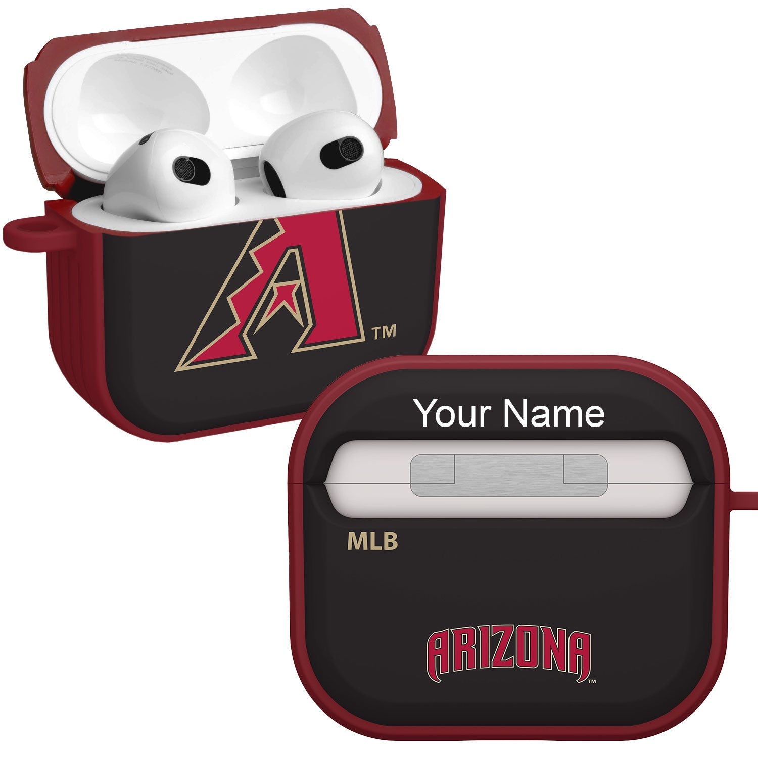 Arizona Diamondbacks HDX Custom Name Case Cover Compatible with Apple AirPods Gen 3