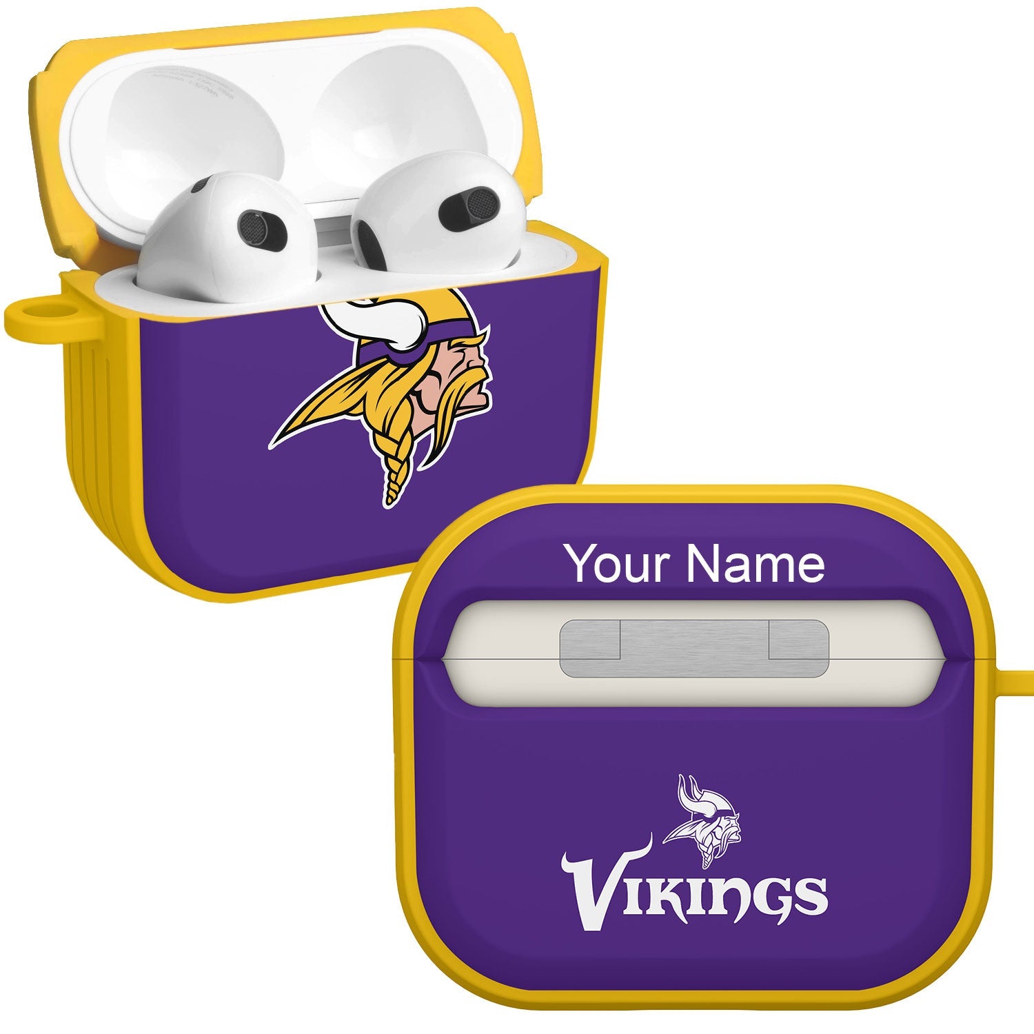 Minnesota Vikings HDX Custom Name Case Cover for Apple AirPods Gen 3