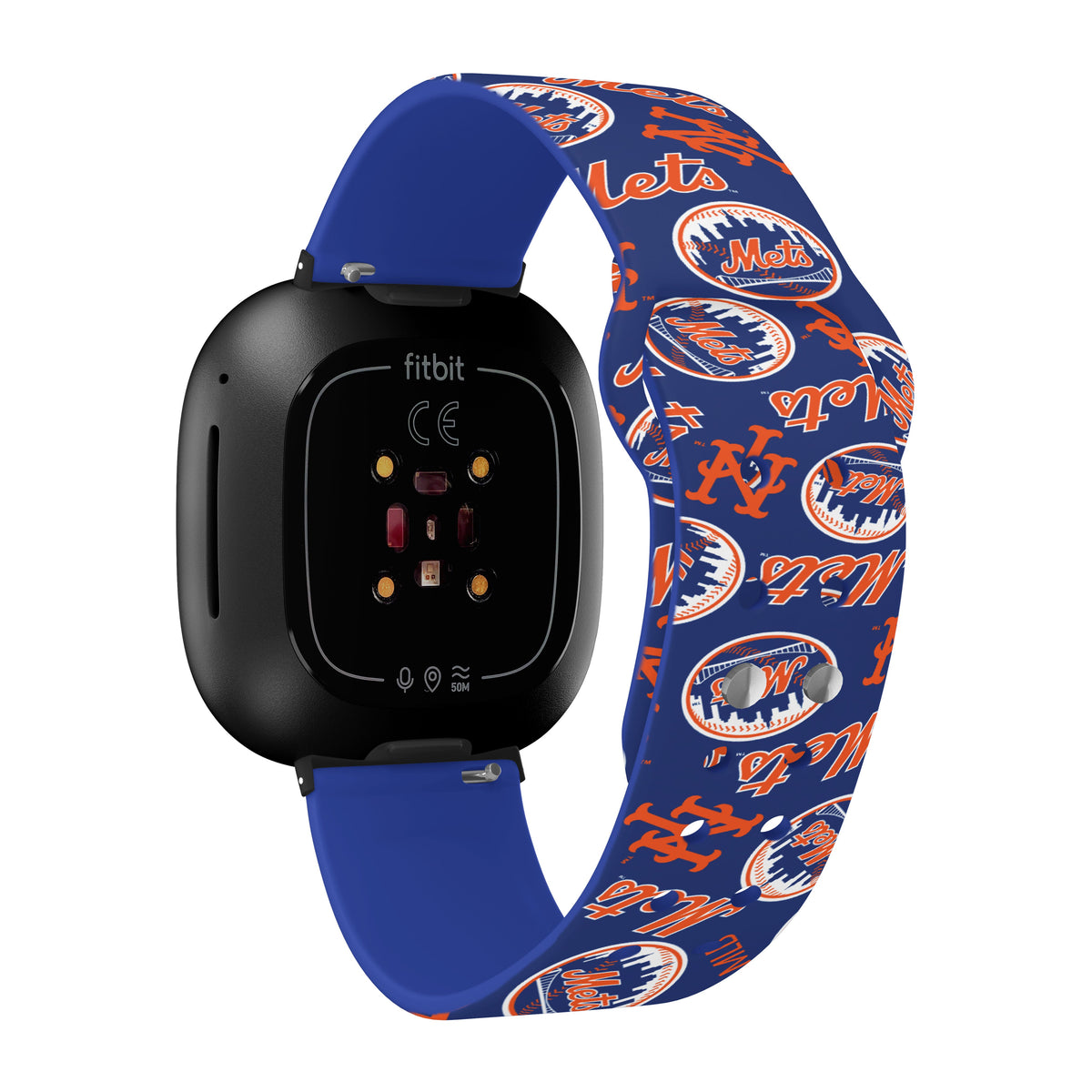 New York Mets HD Fitbit Versa 3 and Sense Watch Band