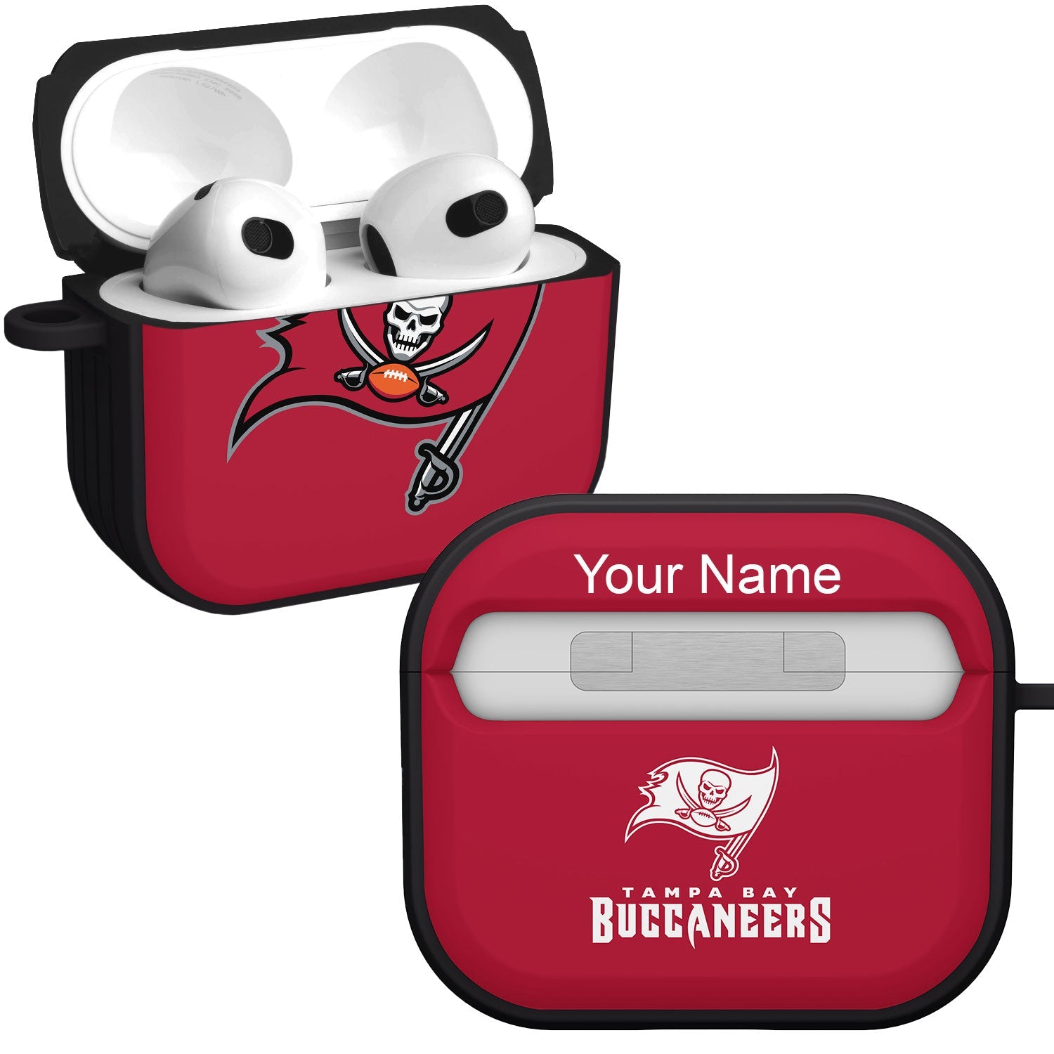 Tampa Bay Buccaneers HDX Custom Name Case Cover for Apple AirPods Gen 3