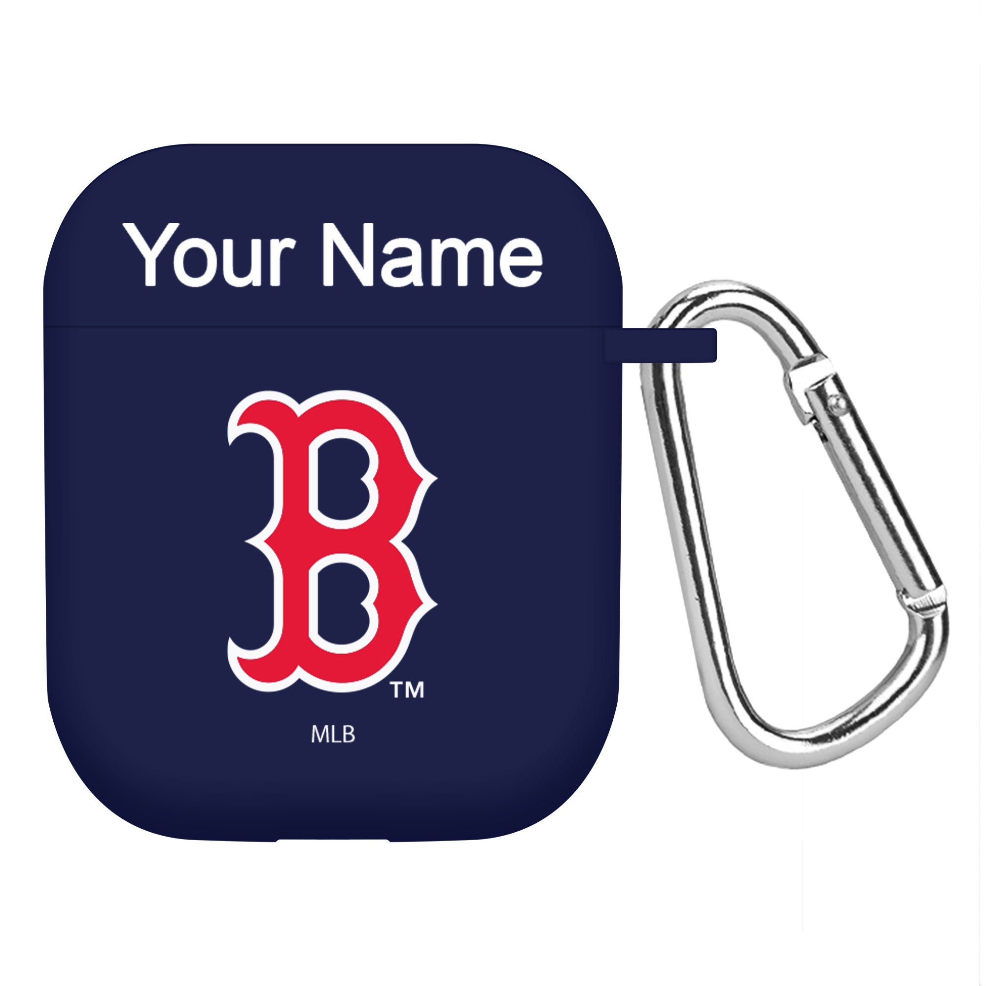 Game Time Boston Red Sox HD Custom Name Case Cover Compatible with Apple AirPods Gen 1 & 2 Battery Case