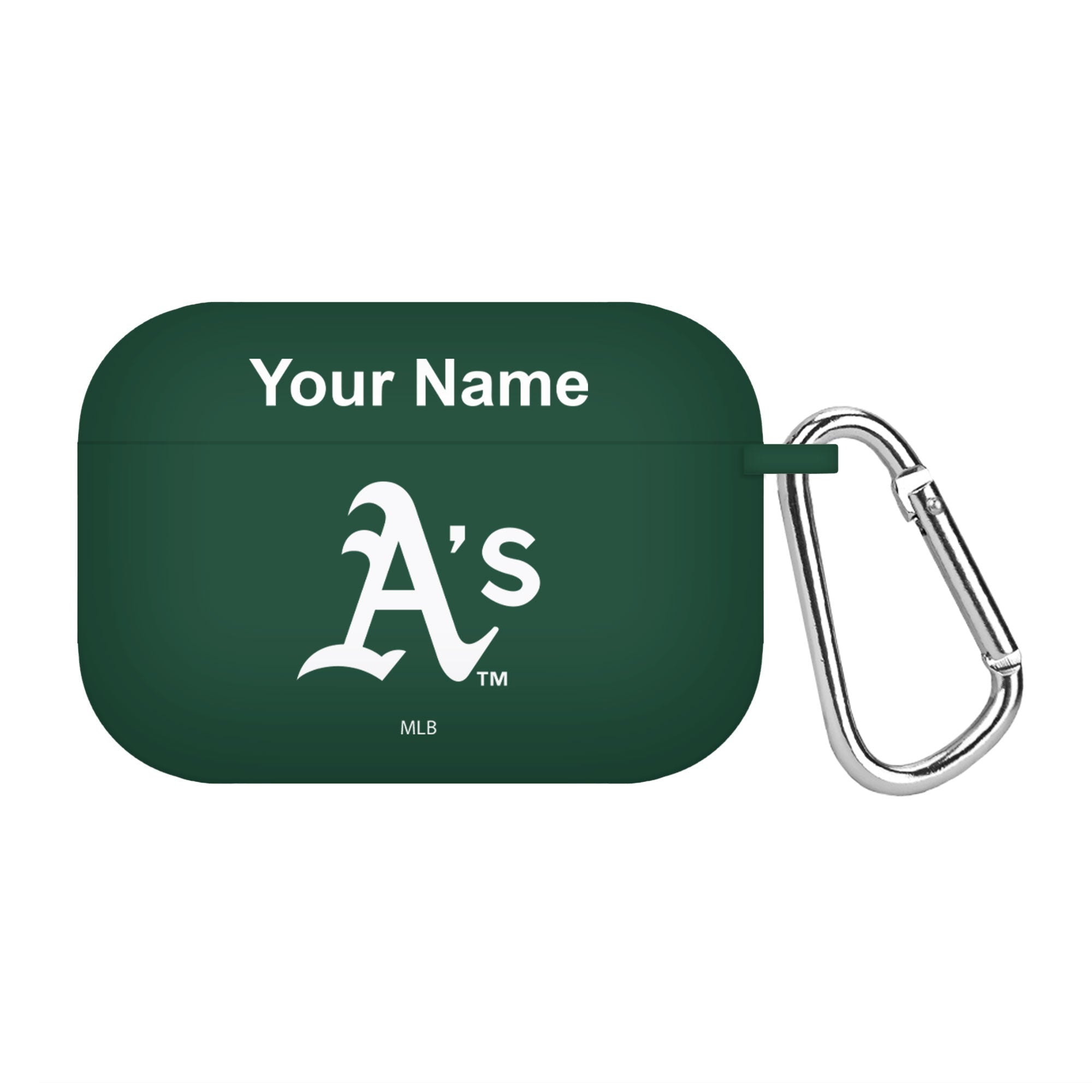 Game Time Oakland Athletics HD Custom Name Case Cover Compatible with Apple AirPods Pro Battery Case