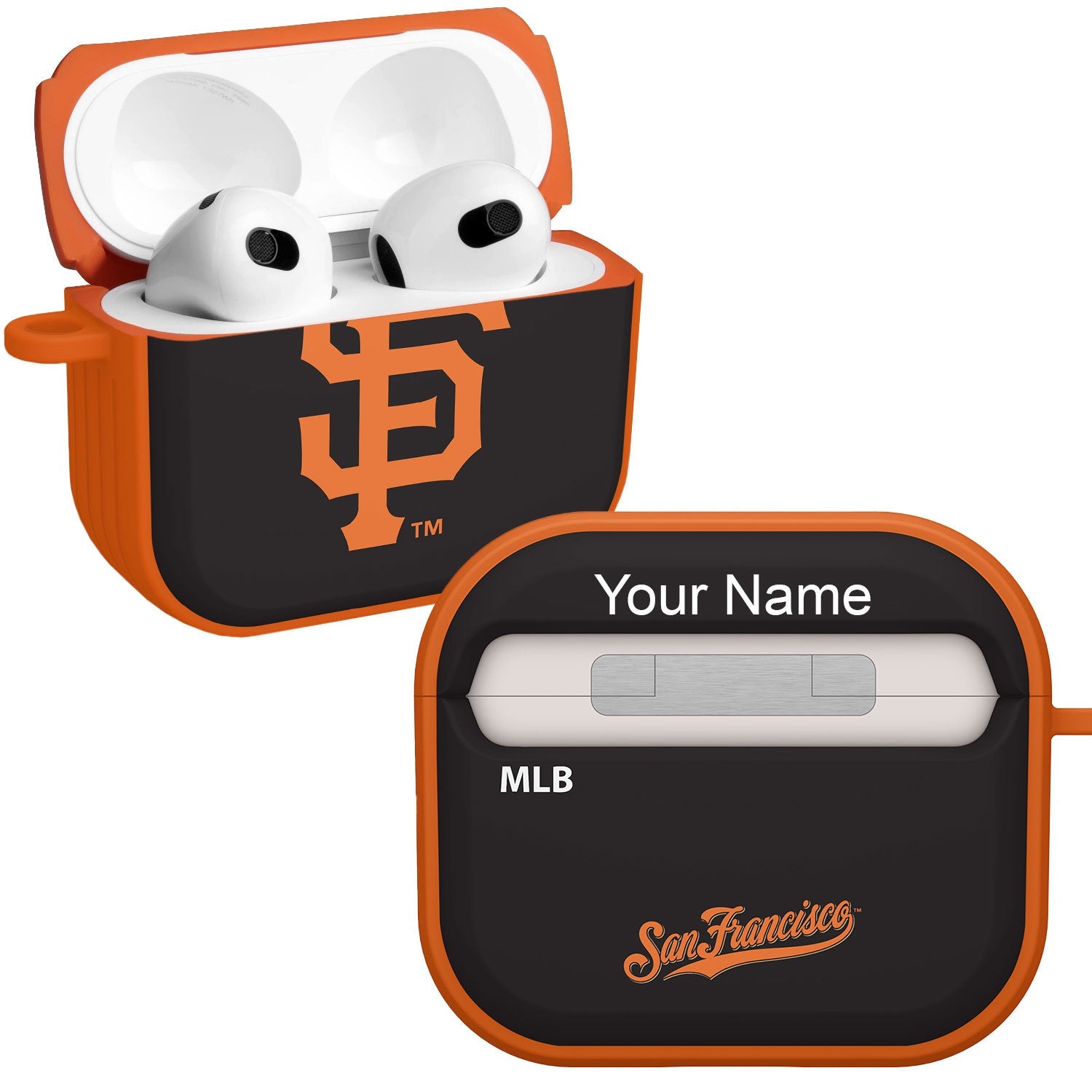 San Francisco Giants HDX Custom Name Case Cover Compatible with Apple AirPods Gen 3