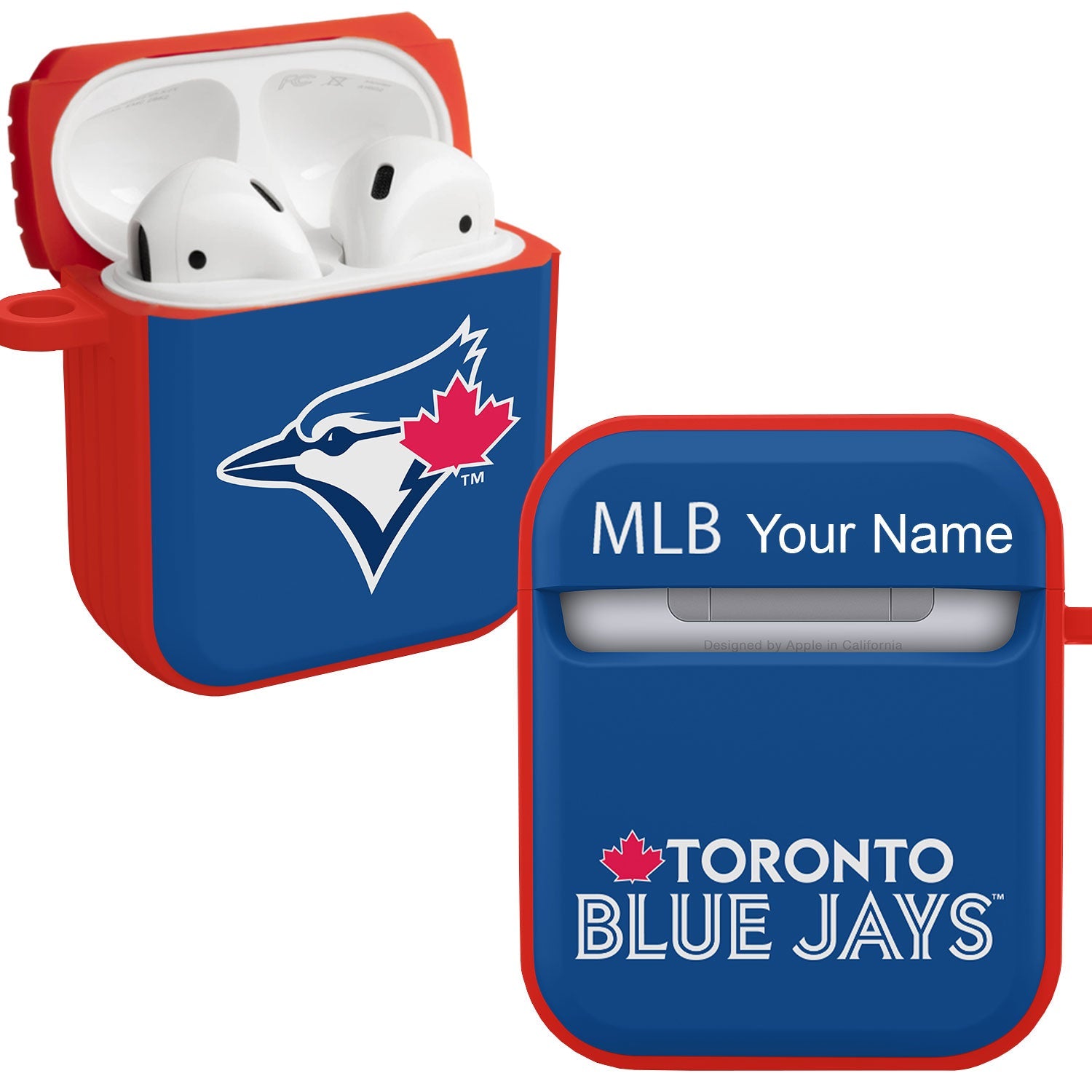 Toronto Blue Jays HDX Custom Name Case Cover Compatible with Apple AirPods Gen 1 & 2