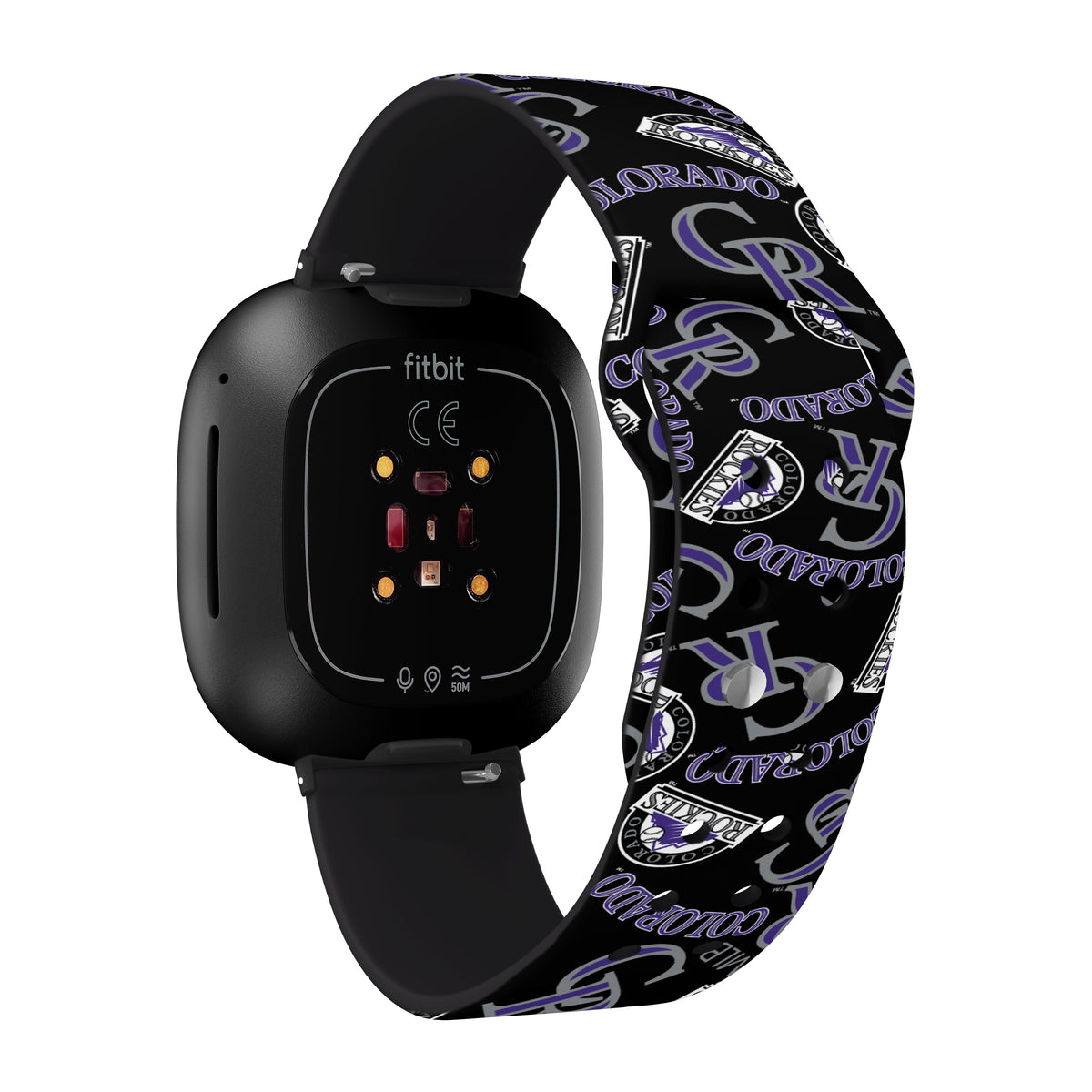 Colorado Rockies HD Fitbit Versa 3 and Sense Watch Band