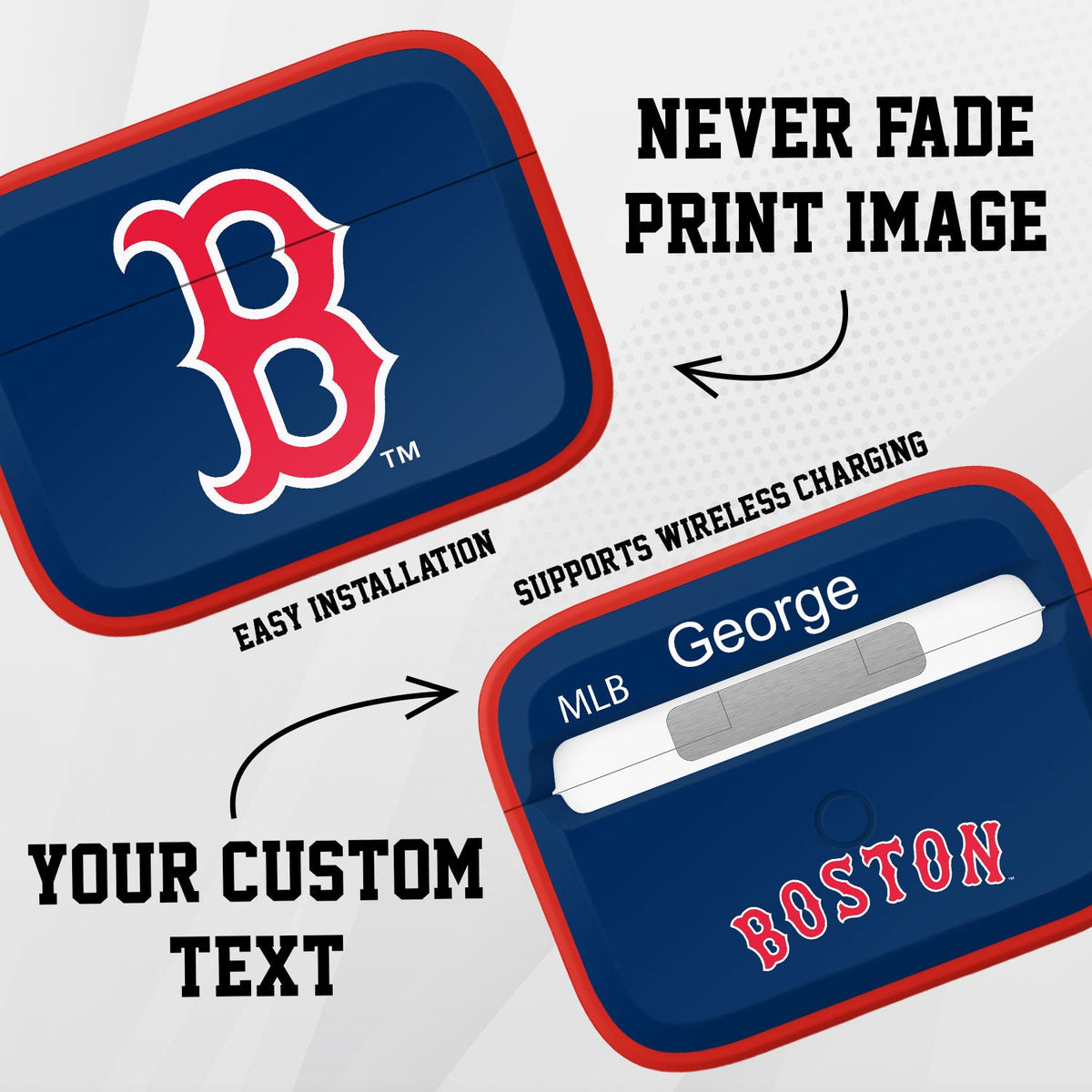 Boston Red Sox Custom HDX Apple AirPods Pro Cover (Classic)