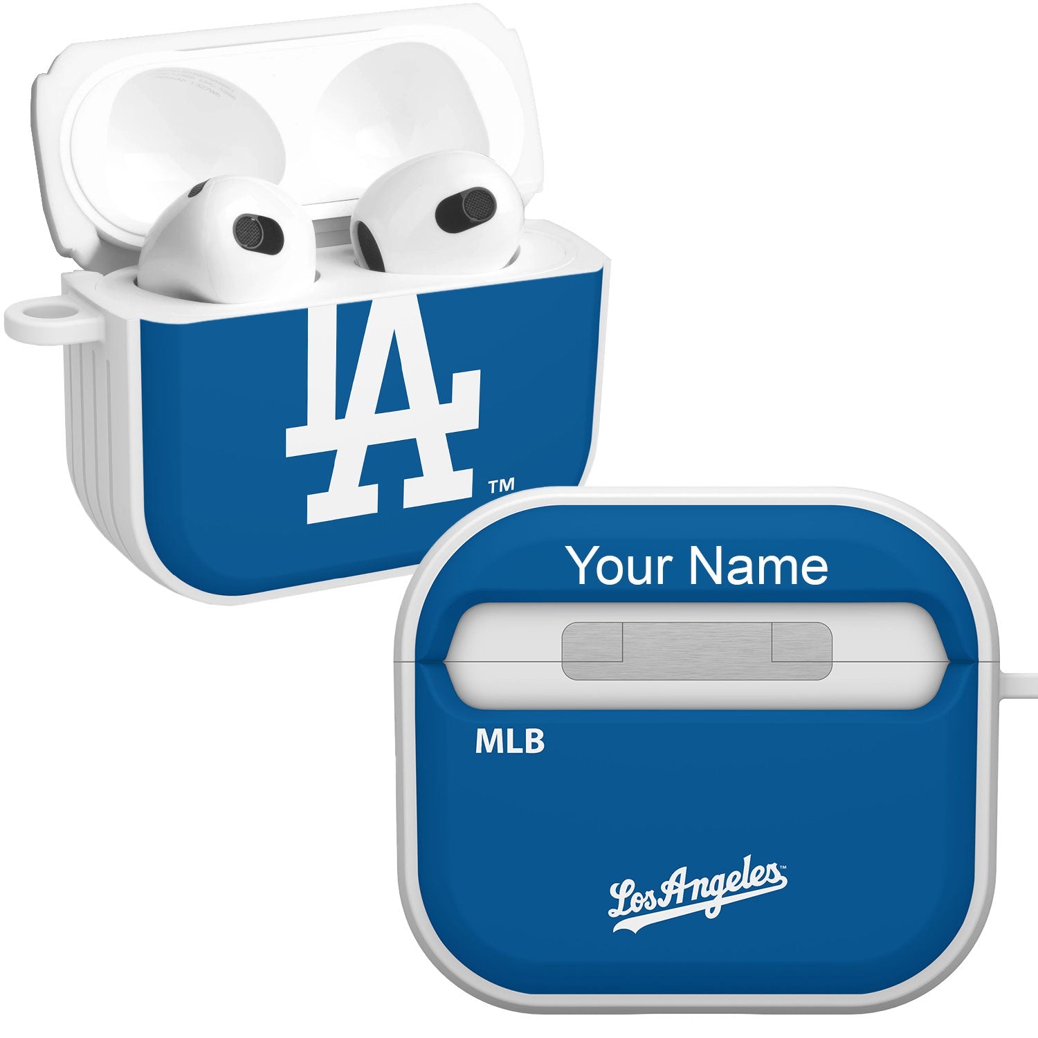 Los Angeles Dodgers HDX Custom Name Case Cover Compatible with Apple AirPods Gen 3