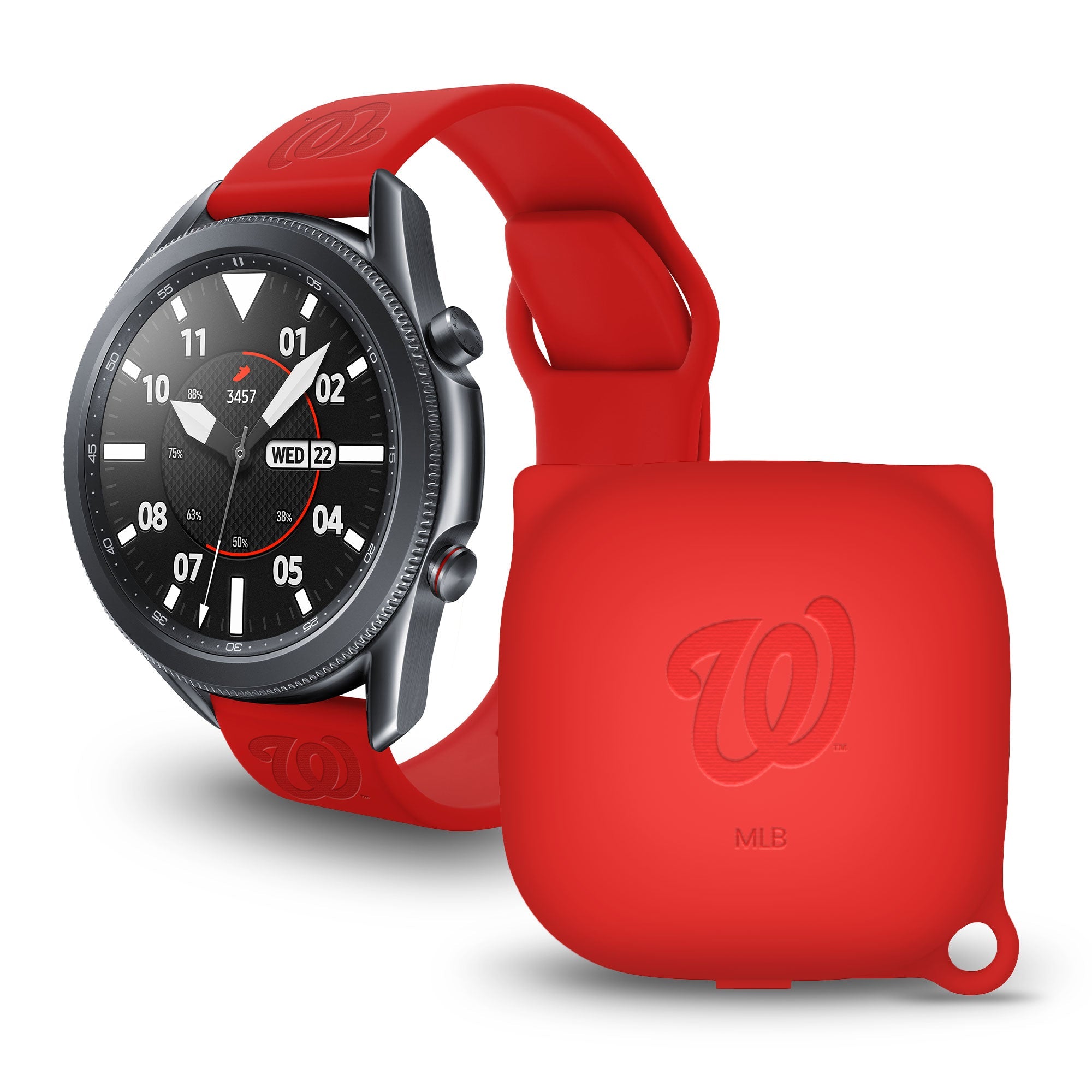 Washington Nationals Engraved Samsung Watch Band And Buds Pro Combo