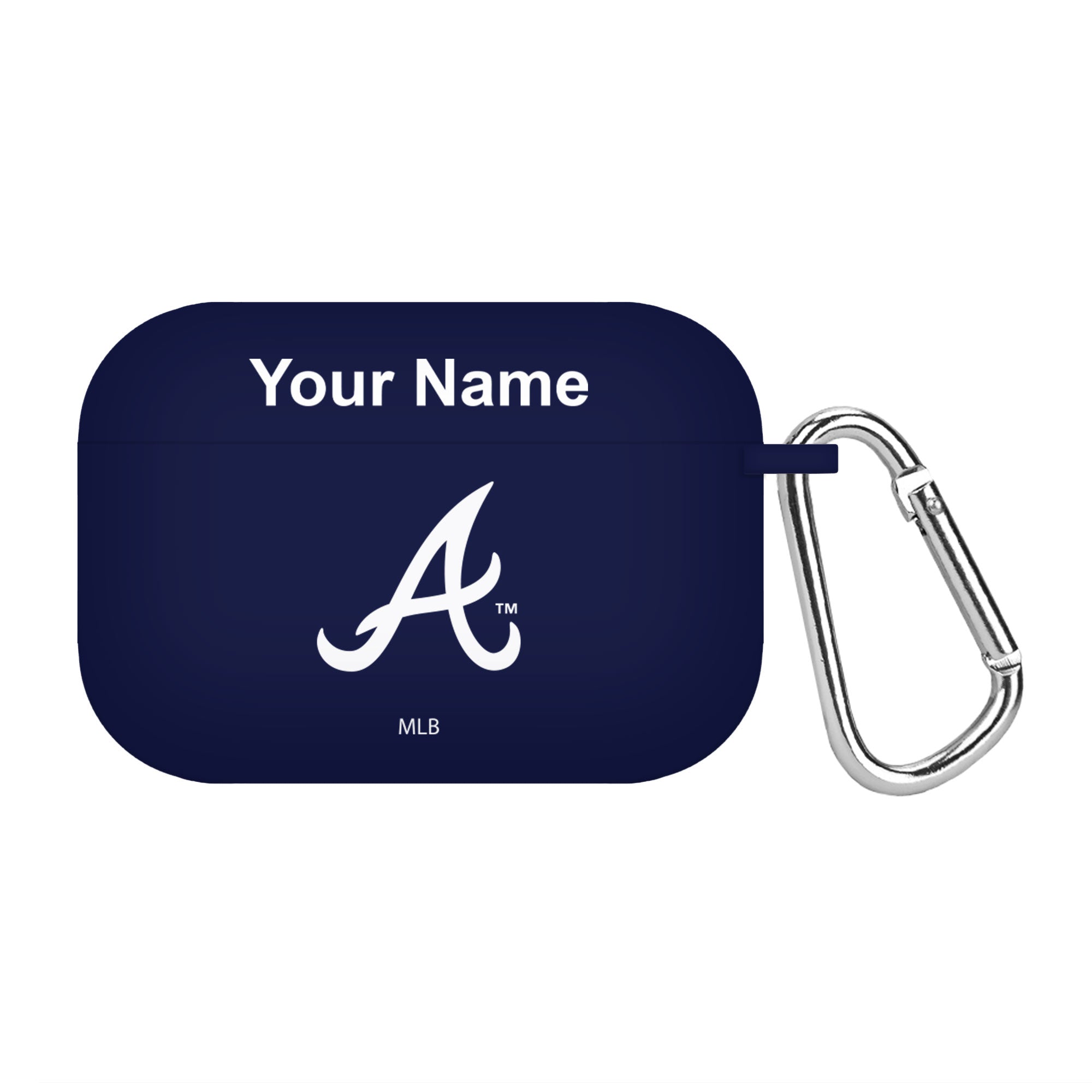 Game Time Atlanta Braves HD Custom Name Case Cover Compatible with Apple AirPods Pro Battery Case