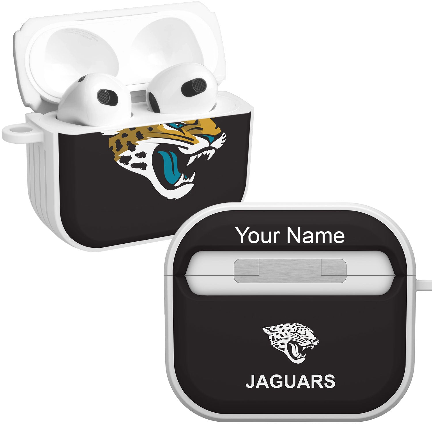 Jacksonville Jaguars HDX Custom Name Case Cover for Apple AirPods Gen 3