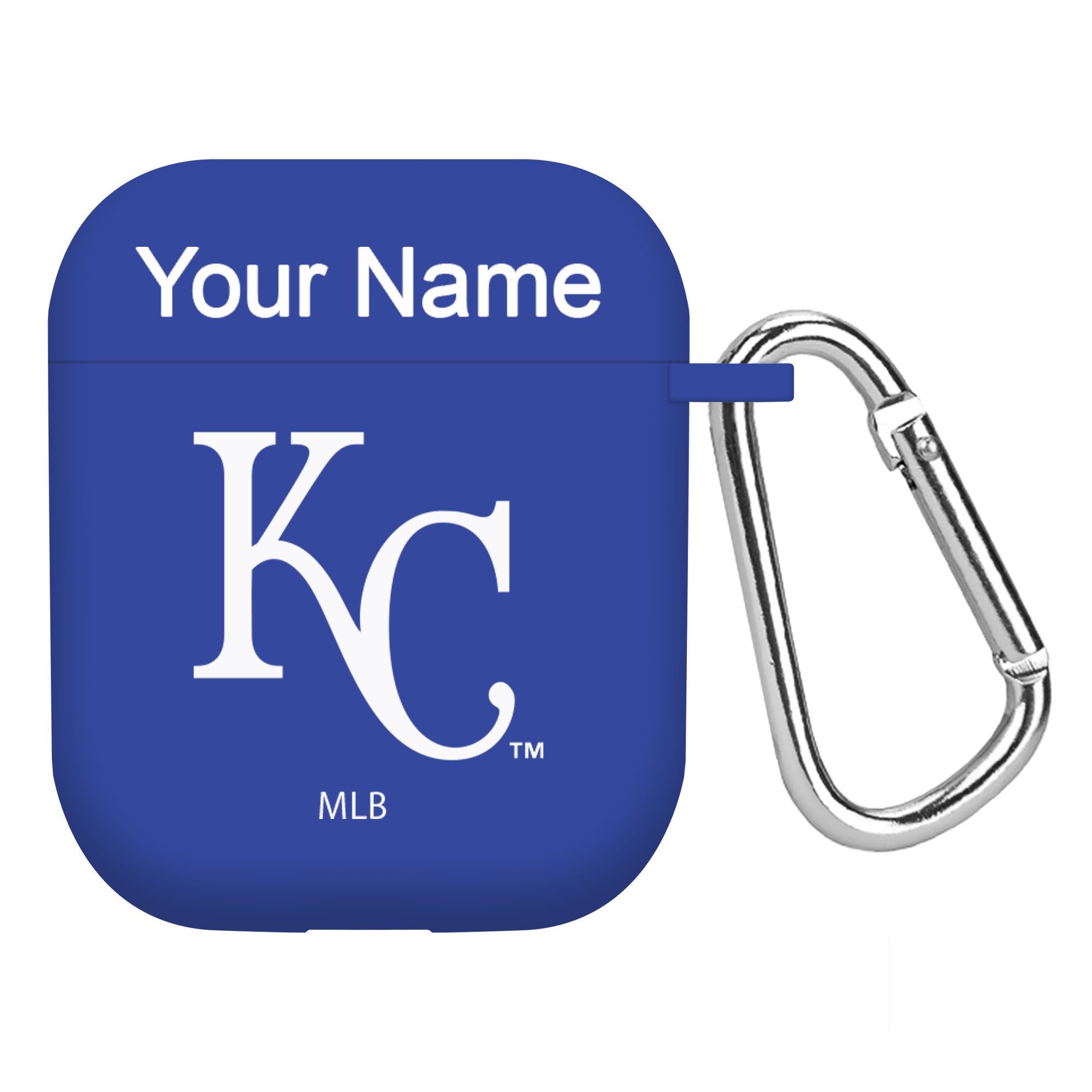 Game Time Kansas City Royals HD Custom Name Case Cover Compatible with Apple AirPods Gen 1 & 2 Battery Case