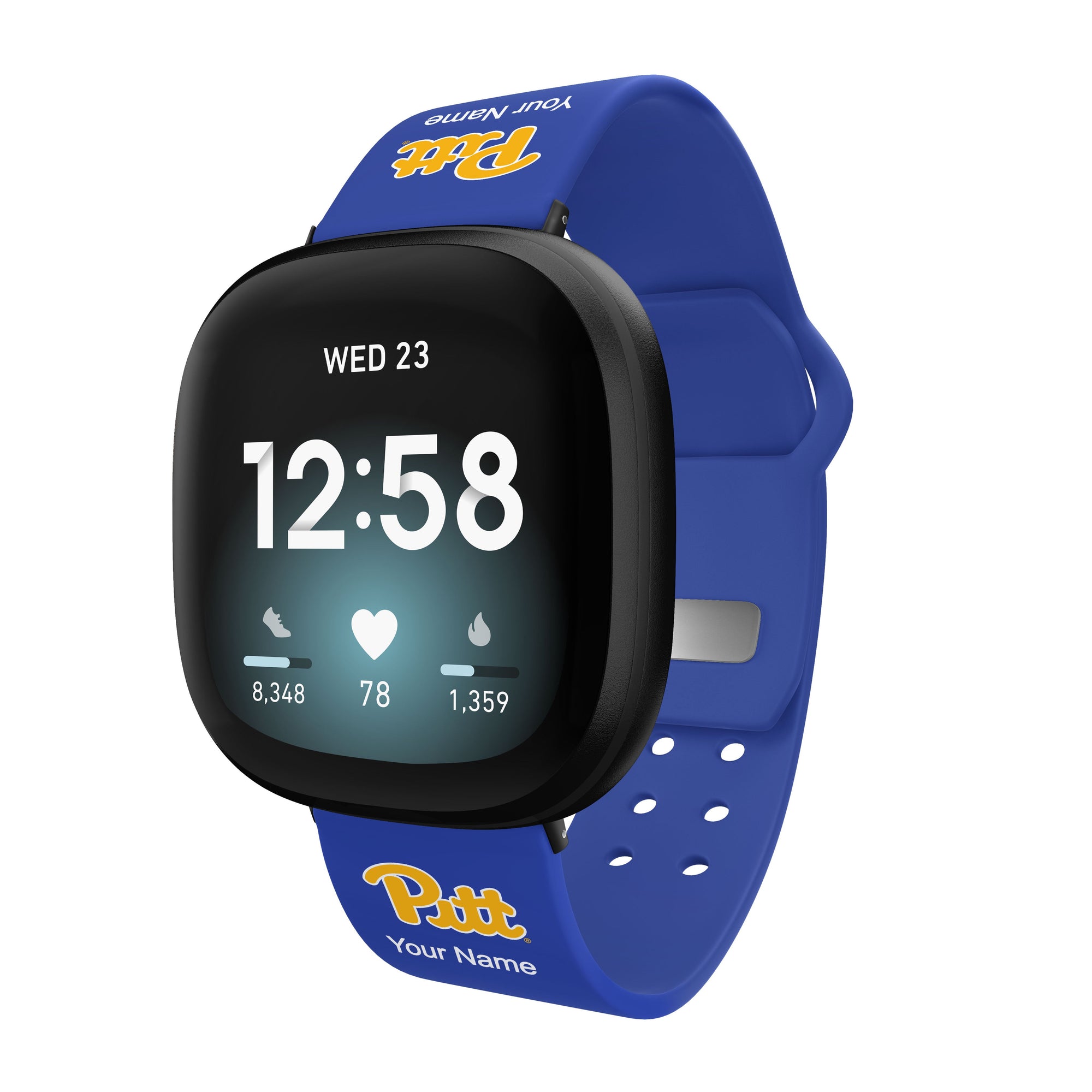 Pittsburgh Panthers Custom Name HD FitBit Versa 3 & Sense Watch Band