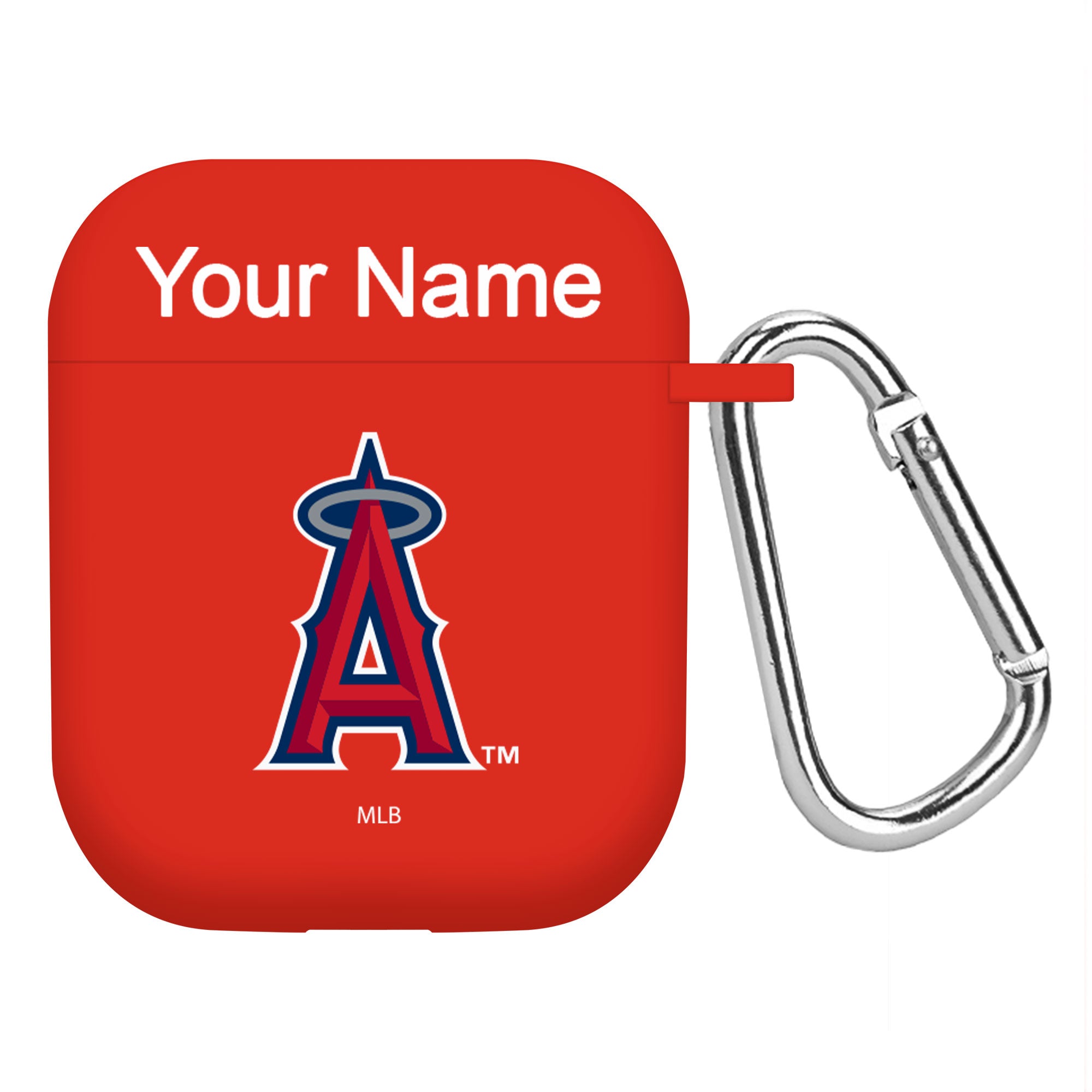 Game Time Los Angeles Angels HD Custom Name Case Cover Compatible with Apple AirPods Gen 1 & 2 Battery Case