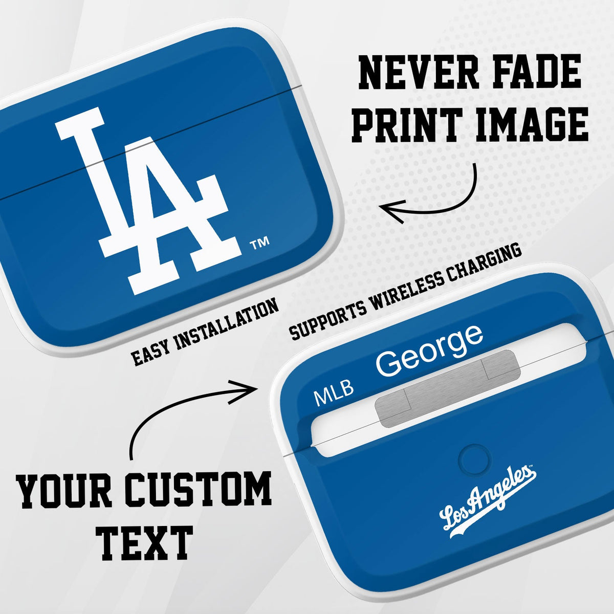 Los Angeles Dodgers Custom HDX Apple AirPods Pro Cover (Classic)