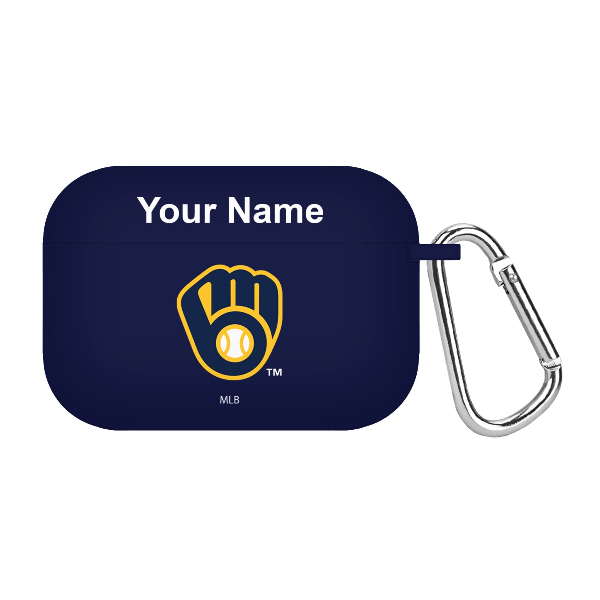 Game Time Milwaukee Brewers HD Custom Name Case Cover Compatible with Apple AirPods Pro Battery Case