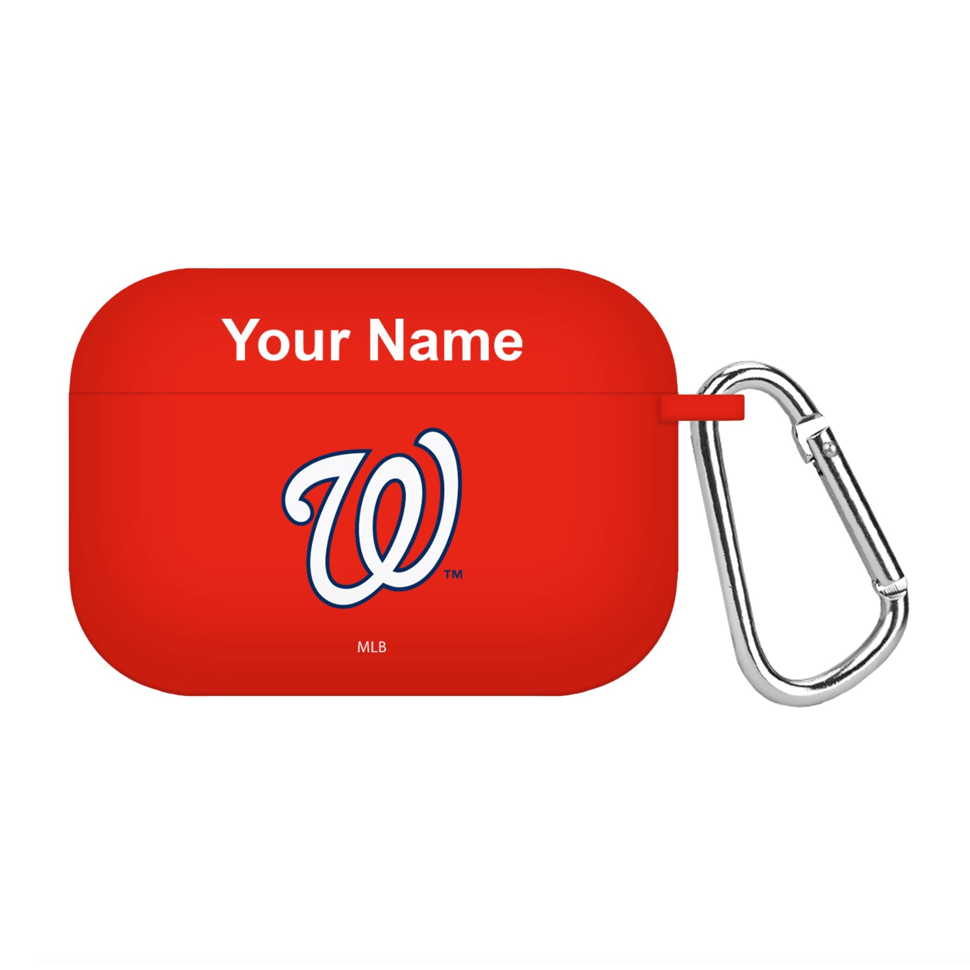 Game Time Washington Nationals HD Custom Name Case Cover Compatible with Apple AirPods Pro Battery Case