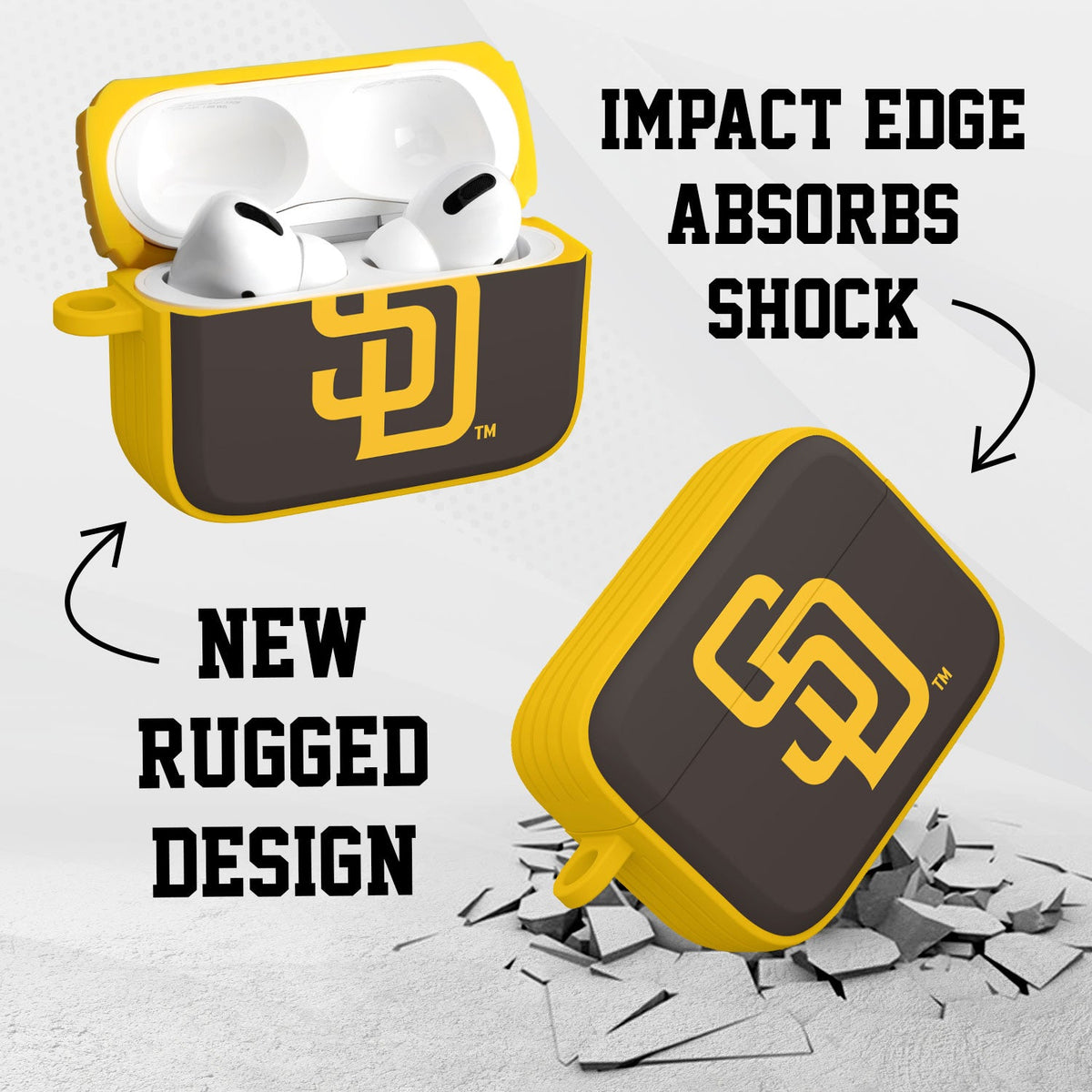 San Diego Padres Custom HDX Apple AirPods Pro Cover (Classic)