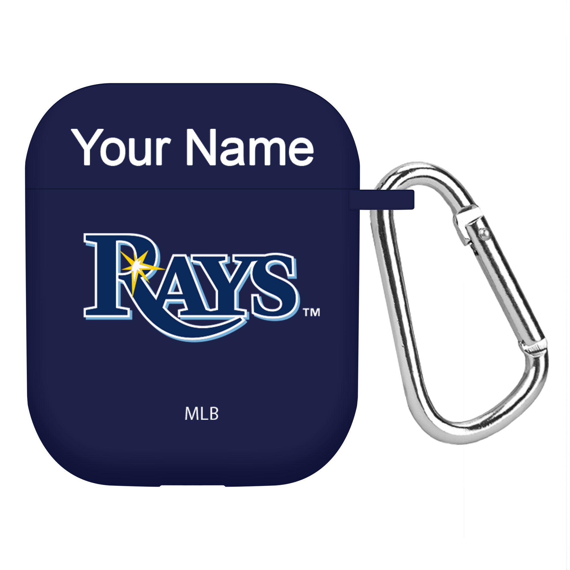 Game Time Tampa Bay Rays HD Custom Name Case Cover Compatible with Apple AirPods Gen 1 & 2 Battery Case