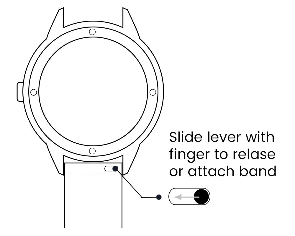 Game Time Seattle Kraken Quick Change Leather Watch Band